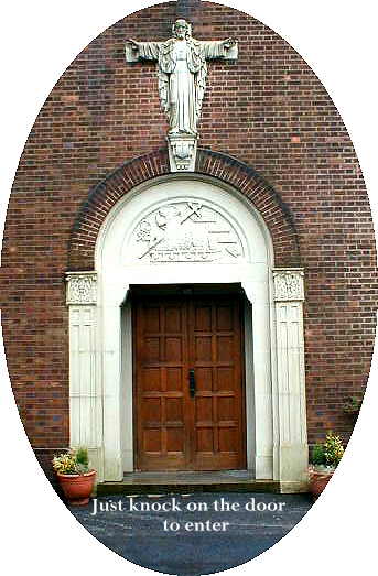 Click the door to enter Sacred Heart Website
